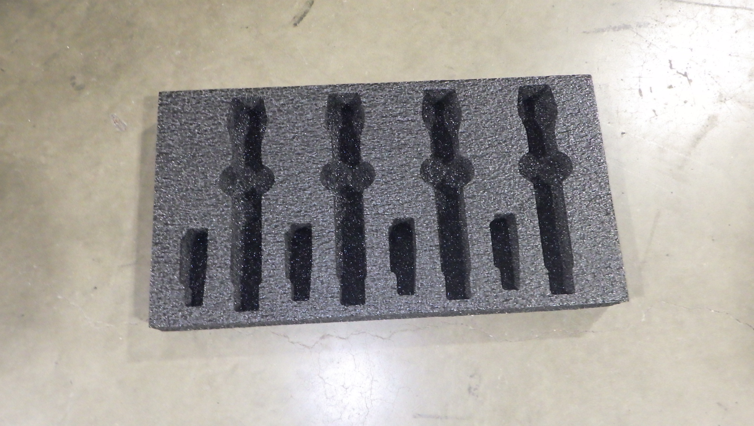 Print # 9612 - Custom 2-RU Foam Insert for 8-Pack Shure Axient ADX1/ADX2 Wireless Transmitters By Nelson Case Corp