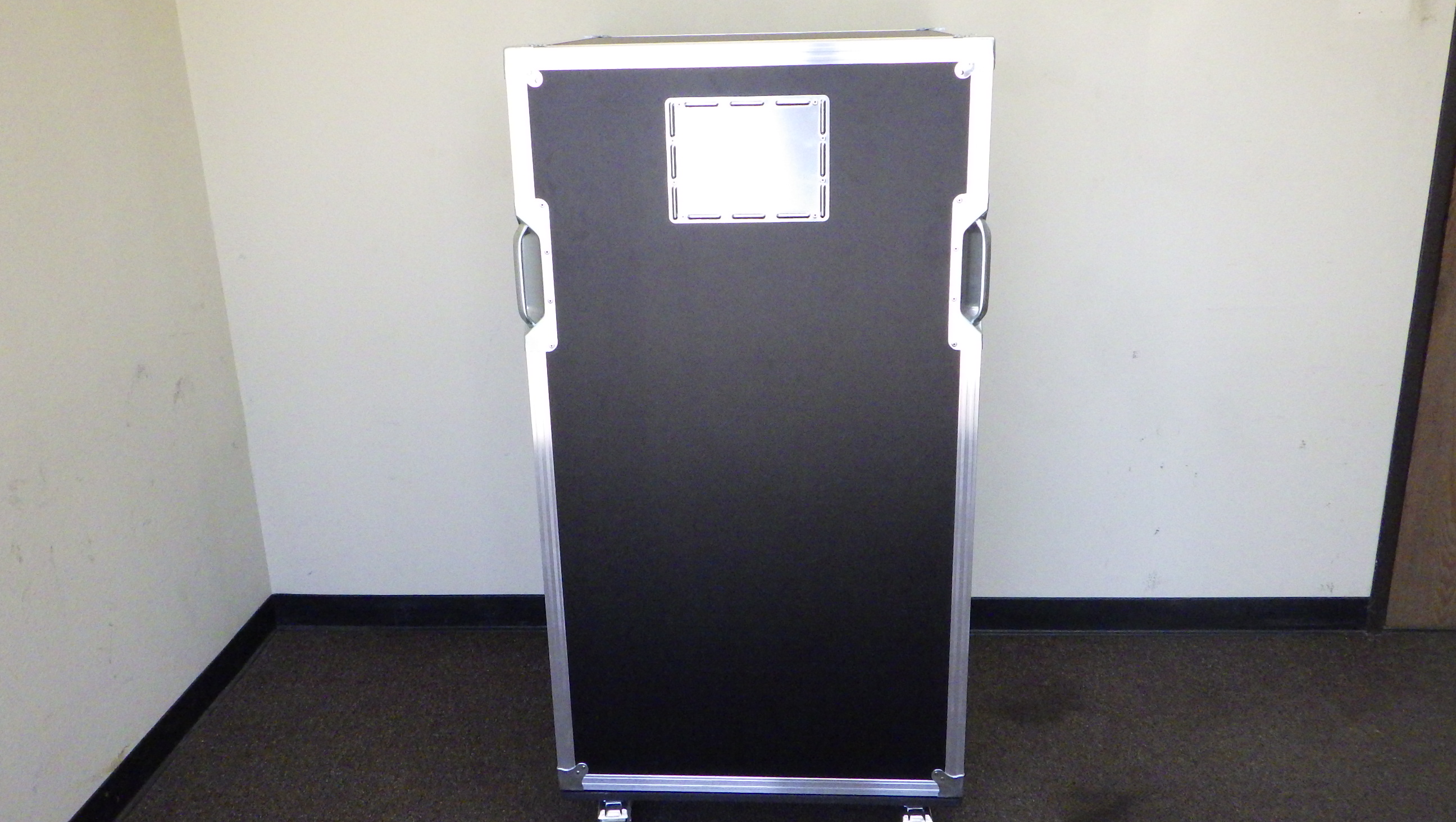 Print # 9665 - Custom Road Case for Display2Go LCTW265DK Wood Podium with Wheels By Nelson Case Corp