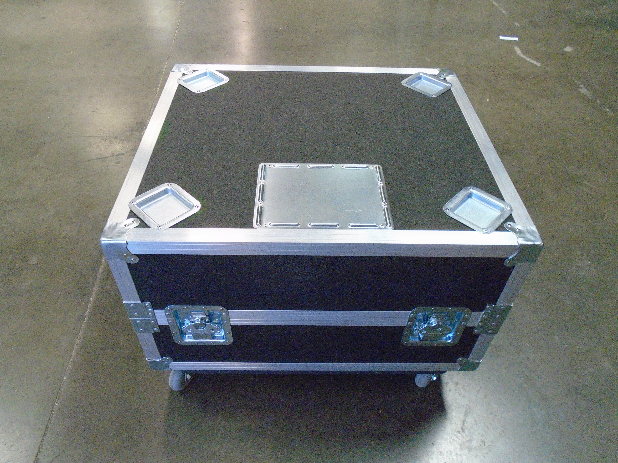 Print # 7230 - Custom Road Case for Panasonic PT-DZ13KU Projector with ET-PTD310 Flying Cage By Nelson Case Corp