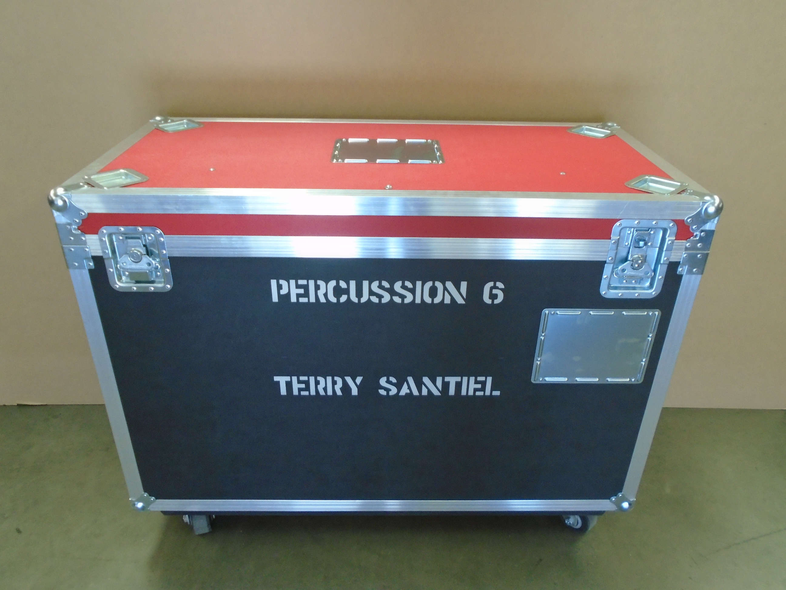 Print # 8061 - Custom Road Case for Drum Accessories, Matching Footprints By Nelson Case Corp