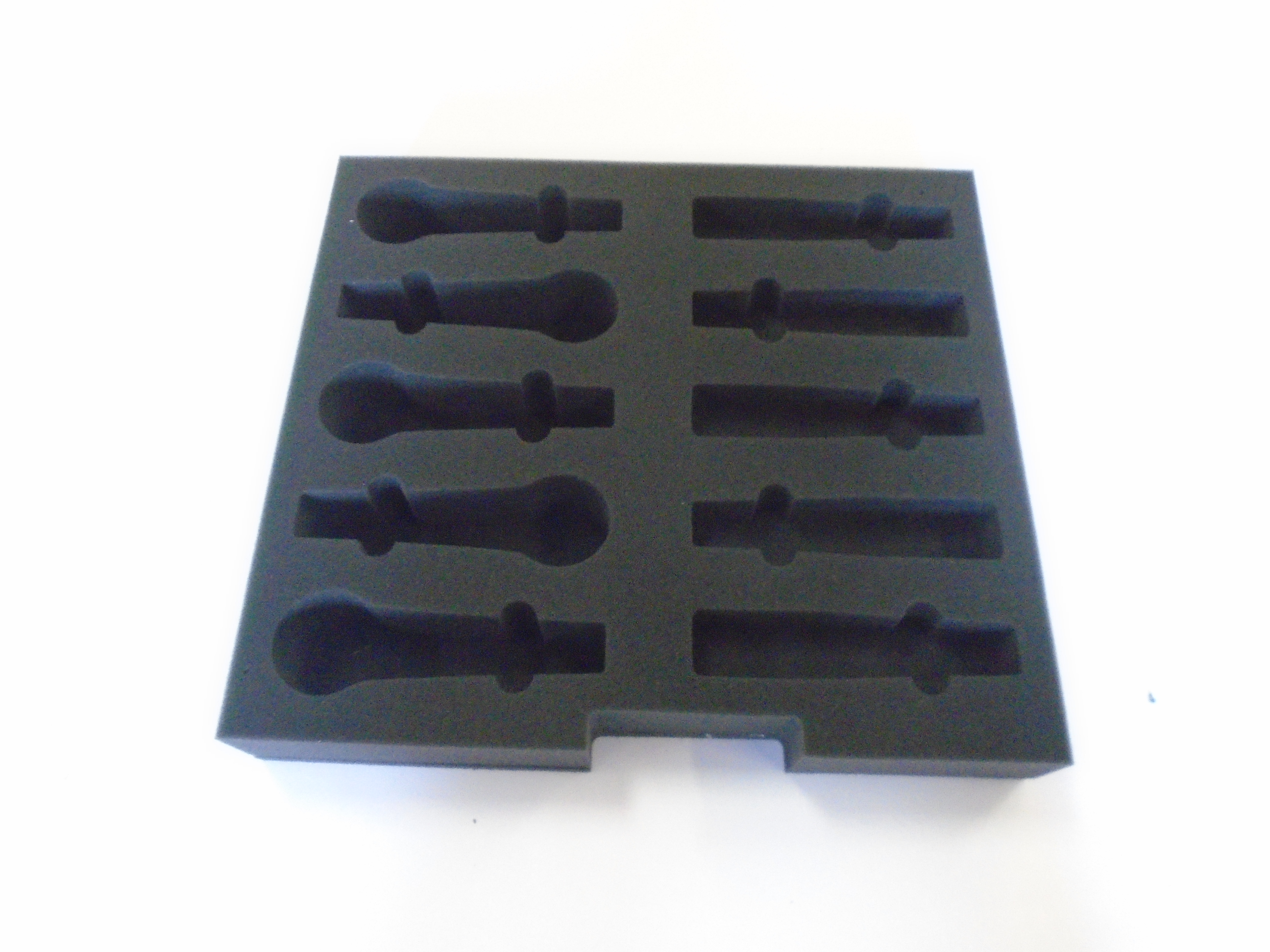 Print # 8533 - Custom 2-RU Foam Insert for 5-Pack Shure SM58 + 5-Pack Shure SM57 Wired Microphone Kit By Nelson Case Corp