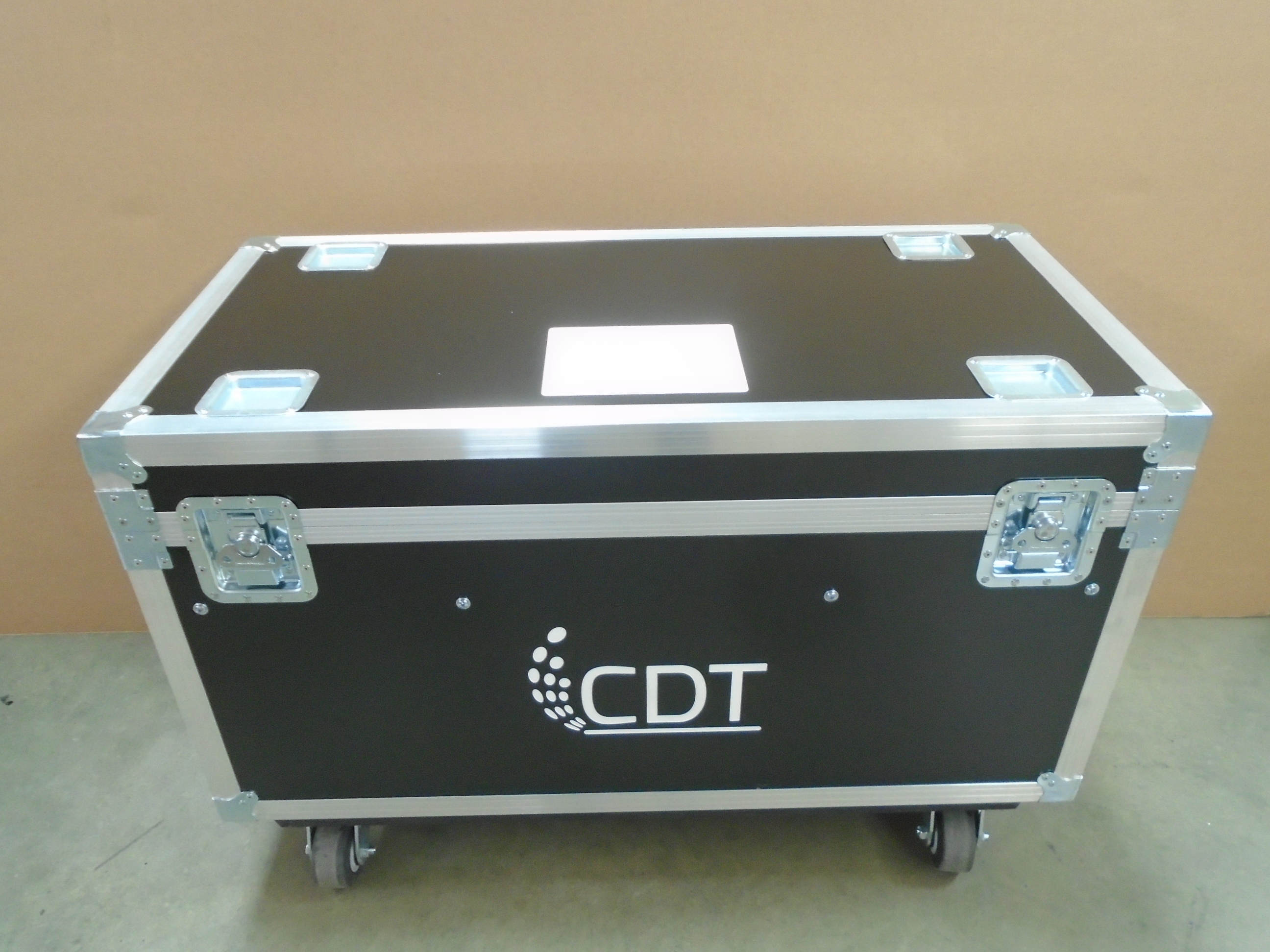 Print # 8937 - Custom Cable Trunk with 2-Removable Trays, No Dividers, Cable Pass Through Under Trays By Nelson Case Corp