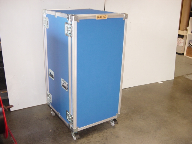 Custom case for 24 RU Shock Mount Rack. - Nelson Case Corp